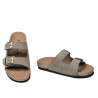 Damesandaler 5117 sandfarvet nubuck