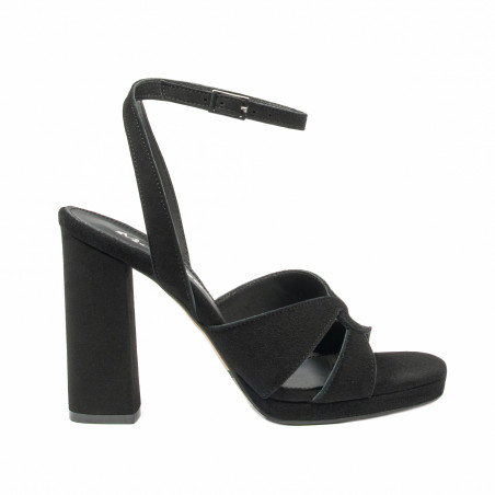 Kvinde sandaler 1347 sort ruskind