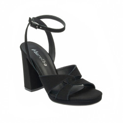 Kvinde sandaler 1347 sort ruskind