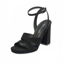 Kvinde sandaler 1347 sort ruskind