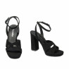 Kvinde sandaler 1347 sort ruskind
