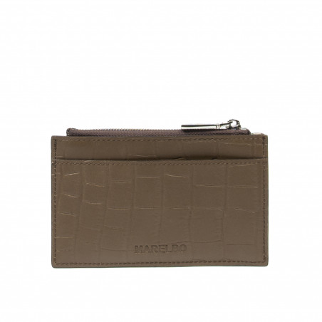 Kortetui 209g 01 croco mørkebrun