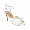 Damesandaler 1351 hvid satin