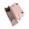 Dame skuldertaske 041g pudderrosa safiano