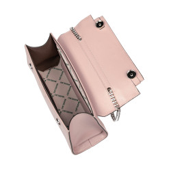 Dame skuldertaske 041g 01 pudderrosa safiano