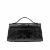 Dame skuldertaske 041g 01 croco lak sort