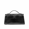 Dame skuldertaske 041g 01 croco lak sort
