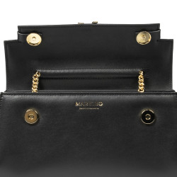Dame skuldertaske 041g sort napa