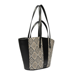 Dame strandtaske 044g 01 raffia noir