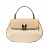 Damehåndtaske 043g 01 biz nude+raffia