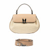 Damehåndtaske 043g 01 biz nude+raffia