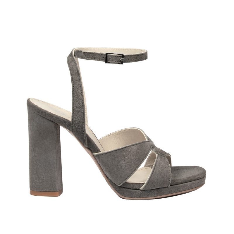 Damesandaler 1347 sandfarvet ruskind
