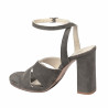 Damesandaler 1347 sandfarvet ruskind