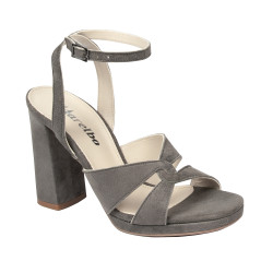 Damesandaler 1347 sandfarvet ruskind