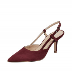 Damesandaler 1344 bordeaux ruskind
