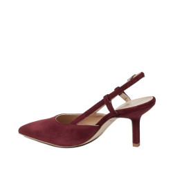 Damesandaler 1344 bordeaux ruskind