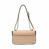 Dame skuldertaske 046g nude+rafia