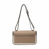 Dame skuldertaske 046g 01 cappuccino+raffia