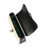 Dame skuldertaske 046g 01 sort napa+raffia