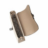 Dame skuldertaske 046g 01 cappuccino+raffia