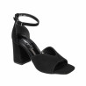 Damesandaler 1346 sort ruskind