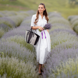 Dame strandtaske 044g 01 raffia noir lifestyle