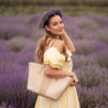 Strandtaske til damer 044g nude+raffia lifestyle