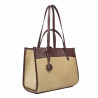 Dame strandtaske 045g 01 bordeaux+rafia