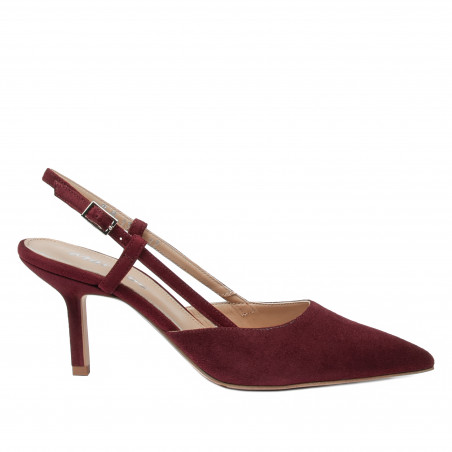 Damesandaler 1344 bordeaux ruskind