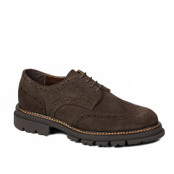 Herresko casual 989 brun ruskind