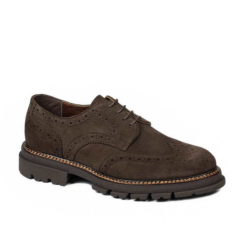 Herresko casual 989 brun ruskind