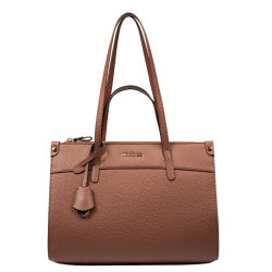 Dame skuldertaske 047g karamelbrun