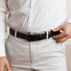 Herrebælte 65b sort skinnende lifestyle