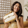 Dame skuldertaske 046g butter yellow+rafia lifestyle