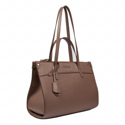 Dame skuldertaske 047g chokoladebrun