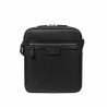 Herre skuldertaske 304g 01 sort tekstil+nappa sort