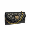 Dame skuldertaske 048g nappa sort