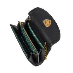 Dame skuldertaske 048g nappa sort