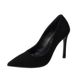 Elegante dame sko 1302 sort velour