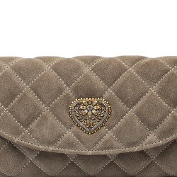 Dame skuldertaske 048g ruskind sandsten