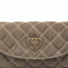 Dame skuldertaske 048g ruskind sandsten