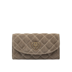 Dame skuldertaske 048g ruskind sandsten