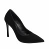 Elegante dame sko 1302 sort velour
