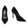 Elegante dame sko 1302 sort velour