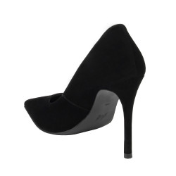 Elegante dame sko 1302 sort velour