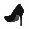 Elegante dame sko 1302 sort velour