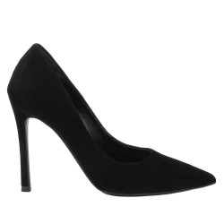 Elegante dame sko 1302 sort velour