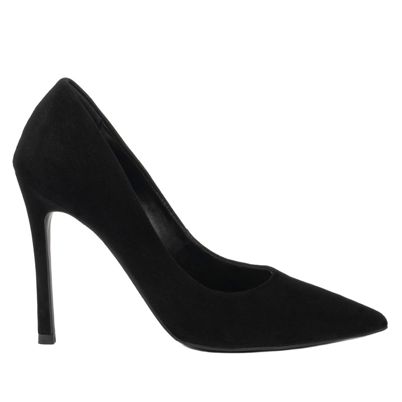 Elegante dame sko 1302 sort velour