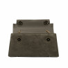 Dame skuldertaske 041g ruskind oliven