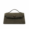Dame skuldertaske 041g ruskind oliven